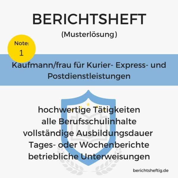 Kaufmann/frau für Kurier-, Express-, und Postdienstleistungen