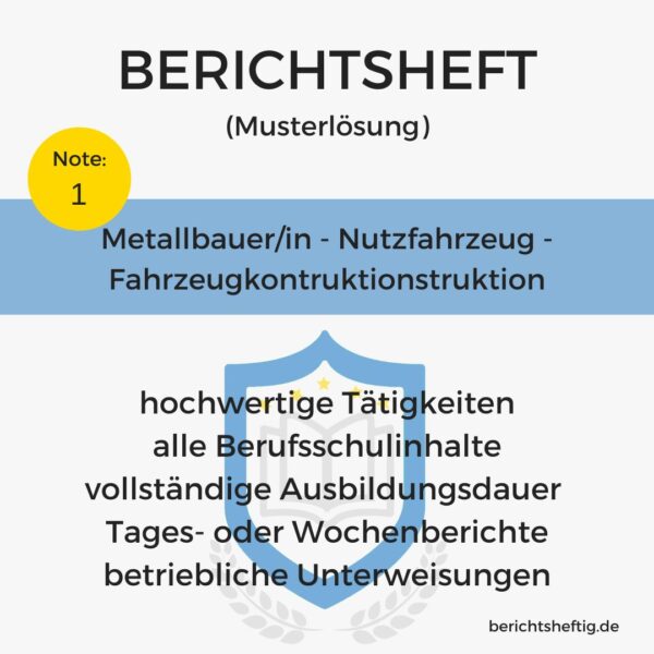 Metallbauer/in - Nutzfahrzeug - Fahrzeugkontruktionstruktion