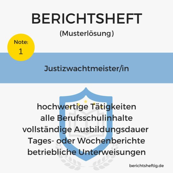 Justizwachtmeister/in