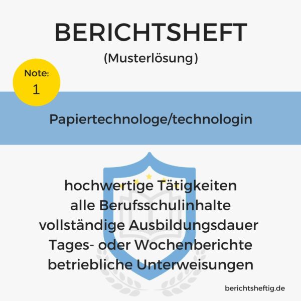 Papiertechnologe/technologin