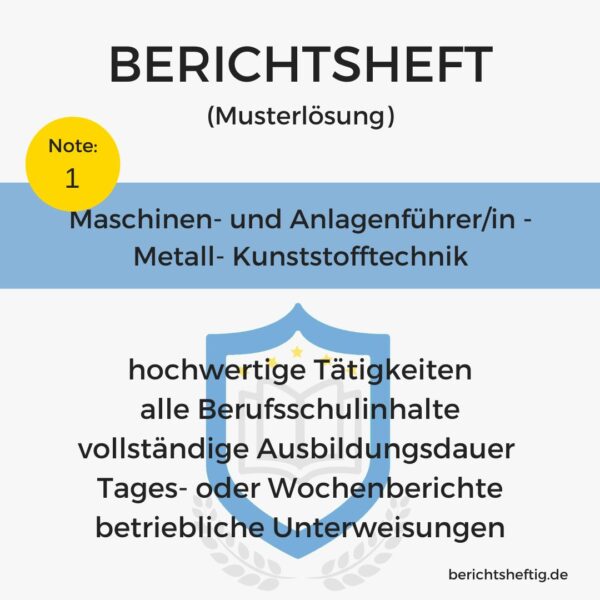 Maschinen- und Anlagenführer/in - Metall-, Kunststofftechnik