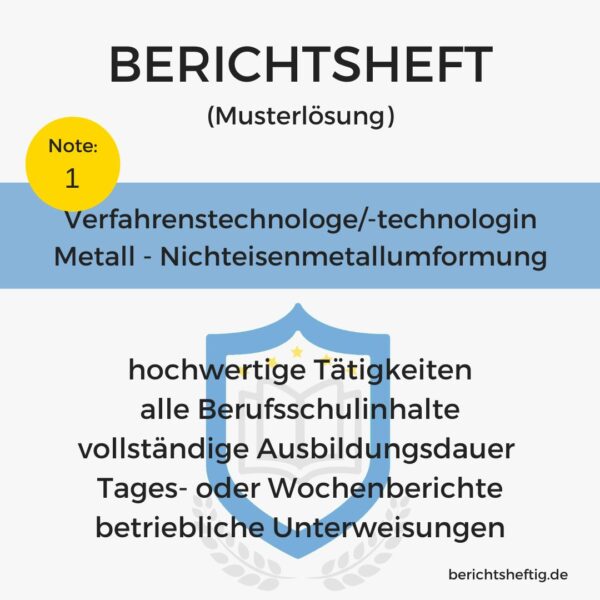 Verfahrenstechnologe/-technologin Metall - Nichteisenmetallumformung