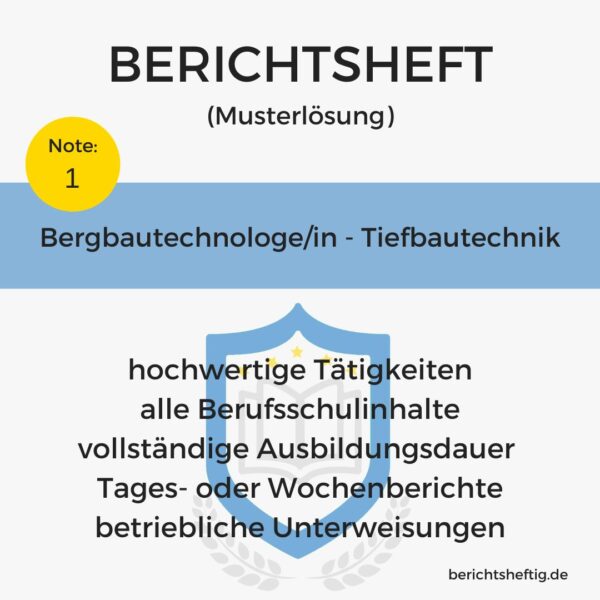 Bergbautechnologe/in - Tiefbautechnik