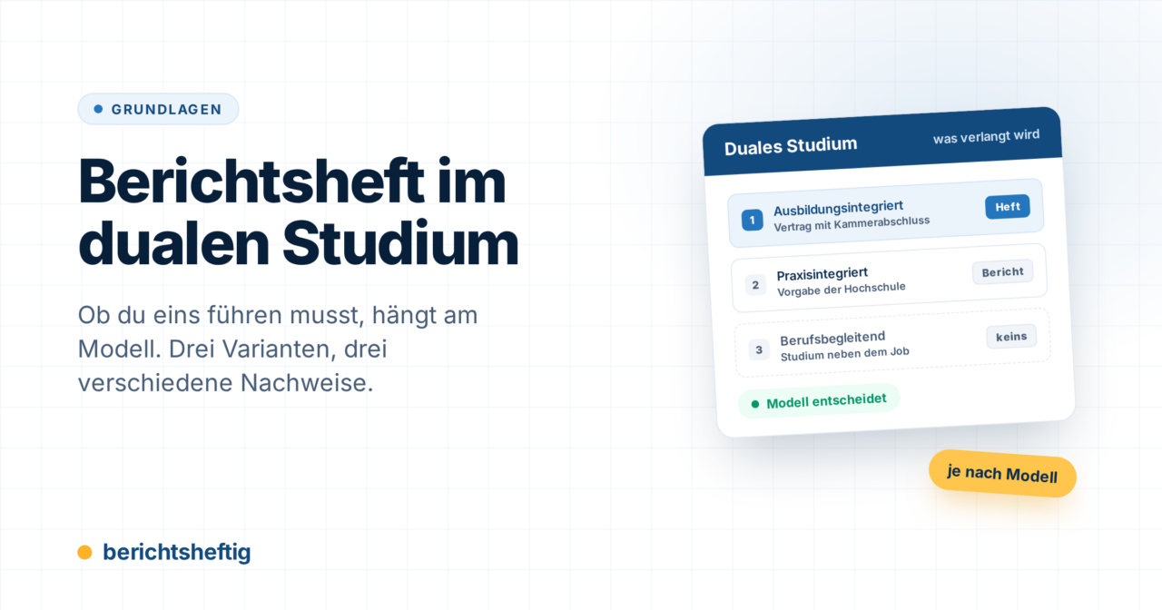 Berichtsheft im dualen Studium: Wann es Pflicht ist