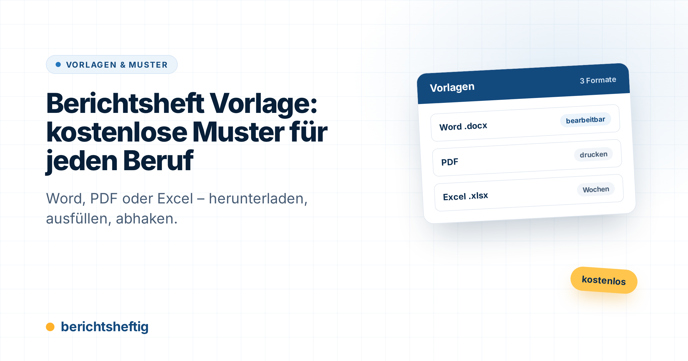 cover-berichtsheft-vorlage-2 Berichtsheft Vorlage: Kostenlose Muster für jeden Ausbildungsberuf (Word, PDF, Excel)