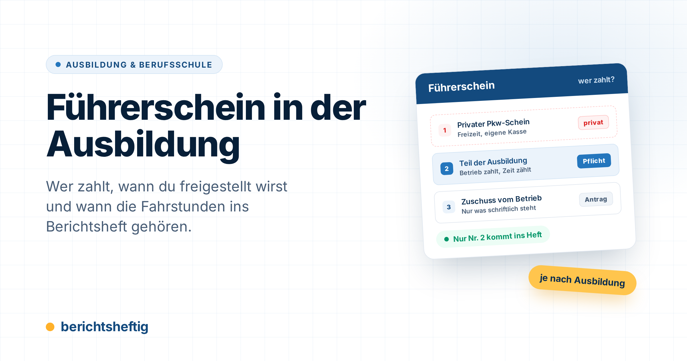 cover-fuehrerschein-in-der-ausbildung Führerschein in der Ausbildung: Freistellung, Kosten, Zuschüsse