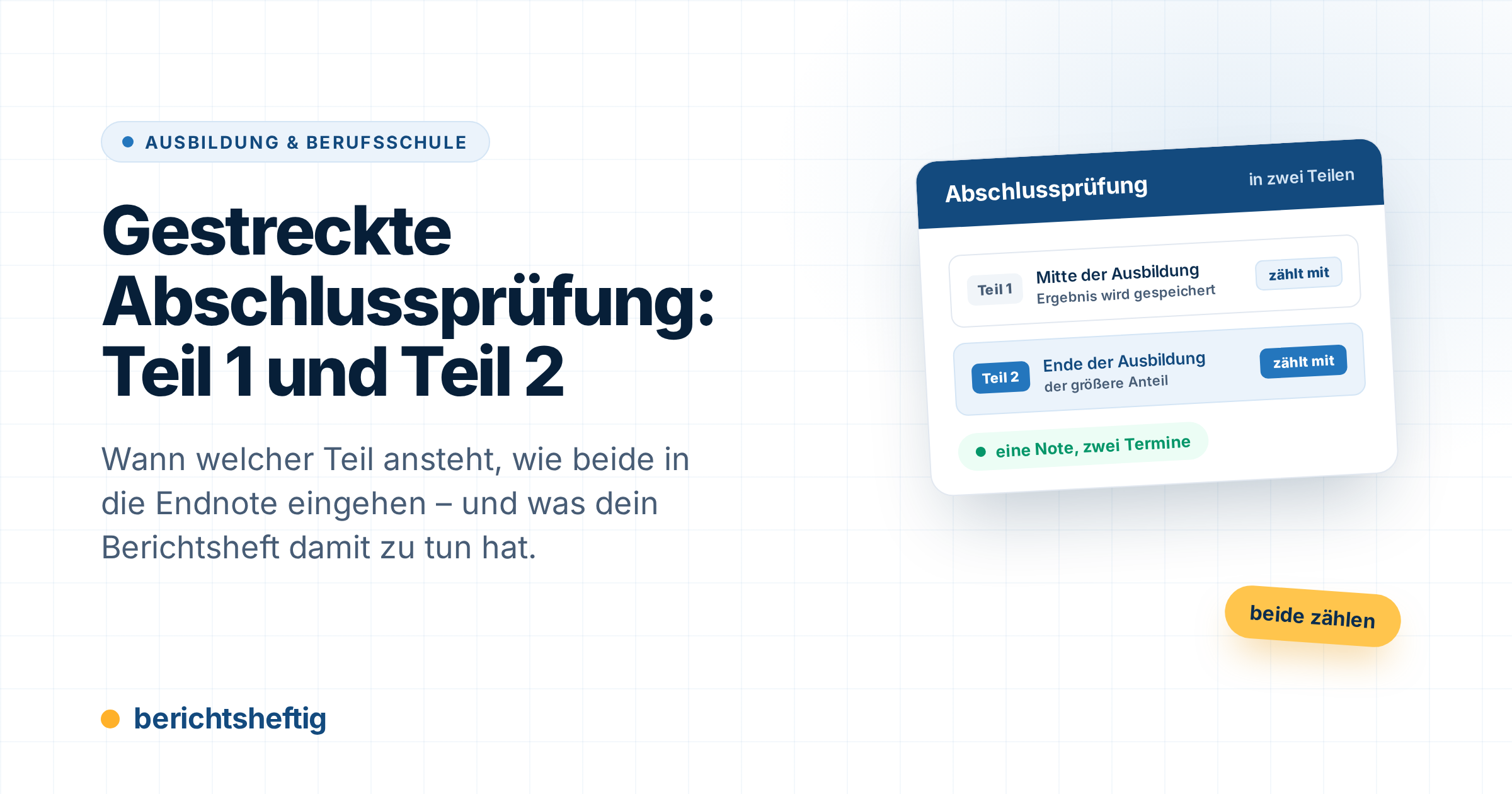 cover-gestreckte-abschlusspruefung Gestreckte Abschlussprüfung: Teil 1 und Teil 2 erklärt