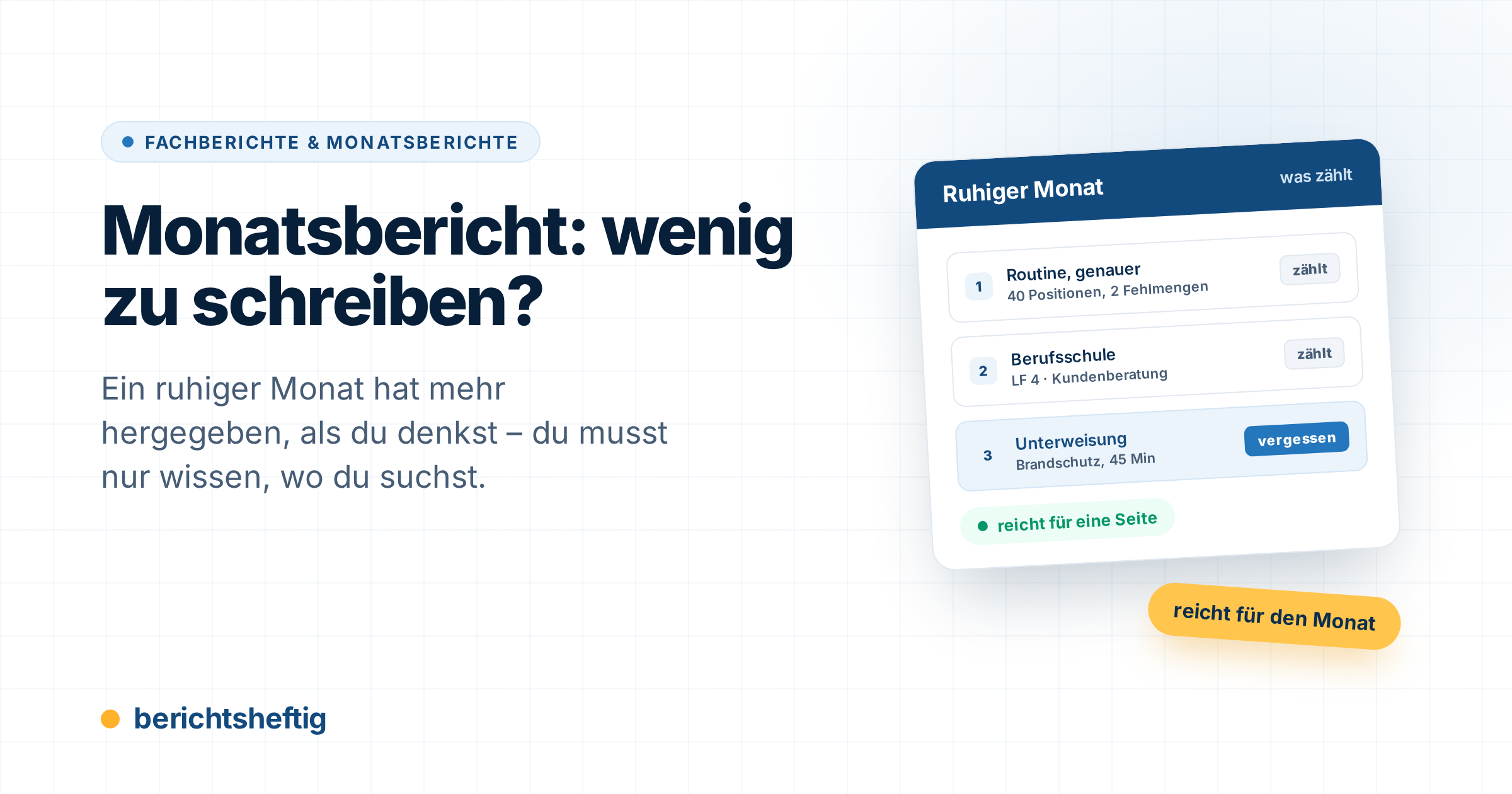 cover-monatsbericht-wenig-zu-schreiben Monatsbericht wenig zu schreiben? So füllst du ihn trotzdem